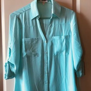 Express Mint Green Portofino shirt Size Small